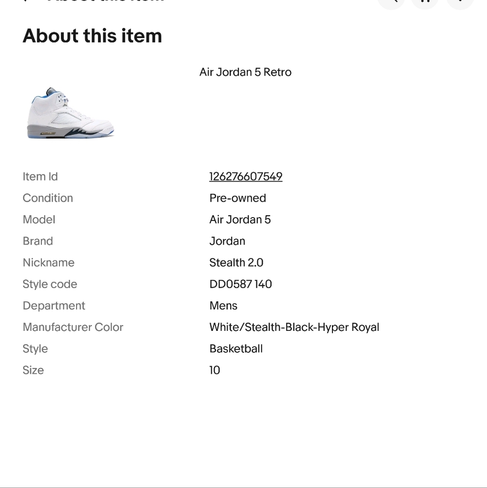 Retro 5 stealth - Picture 7 of 9